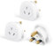 3-Pack Australia to UK Plug Adapter,AUS NZ China to UK Travel Plug Adaptor,Type I Australian to UK Power Adapter Converter Plug for Australia,China,New Zealand,Argentina Plug