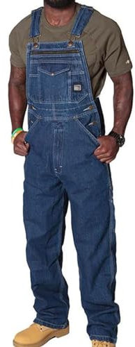 Générique Salopette Homme Jean Salopette De Travail Homme Jogging Slim Fit Jean Overalls Denim Homme Grande Taille Combinaison Pantalon avec Bretelles Réglables et Homme Jean Mode Jumpsuit en Denim