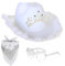Generisch Filz Cowboyhut Damen Flauschig mit Federn Krempe Tiara Cowgirl Kostüm Hut Erwachsene Halloween Kostüme Karneval Partyhut Pinker Cowboyhut Set Fasching KostüM Frauen
