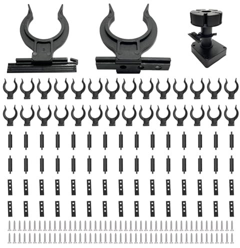 30 Stück Küchensockel Befestigung Clips,Einstellbare Sockel Clips, Küchen Sockelleisten Clips mit 90 Schrauben,Stabile Clips für Sockelleisten,Kickboard Halterungen für 32-42mm Durchmesser