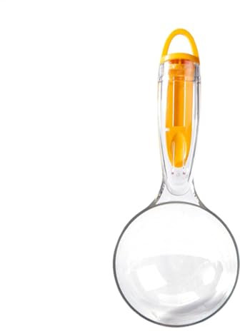 Nubamzy Dog Spoon for Wet Food - Dog Food Measuring Cup with Sealing Clip,200ml Reusable Clear Multi-functional Pet Can Shovel for Home