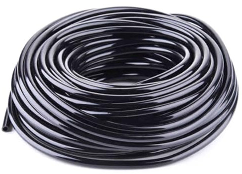 Tubo de riego de 33 pies 8/11 mm de diámetro Riego de Goteo Manguera Flexible PVC Pipe para el jardín de Invernadero Patio de la césped