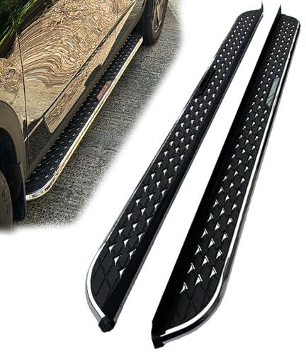 Marchepied à paillettes pour Hyundai KONA 2018-2023 - Marchepied latéral en aluminium effet ciel étoilé (avec supports)