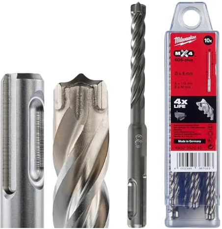 Milwaukee Broca SDS-Plus MX4 8x110-10uds