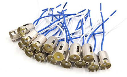 sourcing map 16 BA15s Ampoule prise de feu douille faisceau cblage DC 12V-36V pour voiture