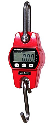 CGOLDENWALL Mini LCD Bilancia da cucina Bilancia da cucina Bilancia elettronica ad alta precisione Bilancia da appendere digitale CE 300 kg (rosso)