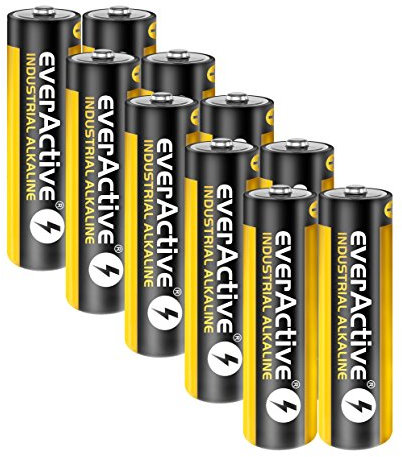 10 Stück Everactive Industrial Batterien Mignon AA 2700 mAh 1,5 V HR06 Alkaline