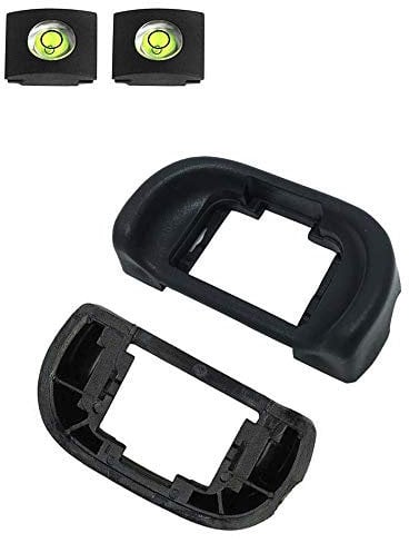ULBTER Augenmuschel Okular Sucher EP für Sony Alpha A7 II A7 III A7R II A7II A7III A7RII 7M3/ 7M2/ 7/ 7R/7RM2 Kamera Sony FDA-EP11 Okular, Okularmuschel & Blitzschuhabdeckung-(2+2 Stück)