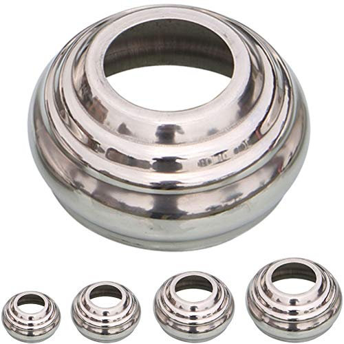 HomDSim Gazing Ball Globe Ständer für Outdoor Garten Gazing Globe, Metall Garten Kugel Ständer, Silber Edelstahl