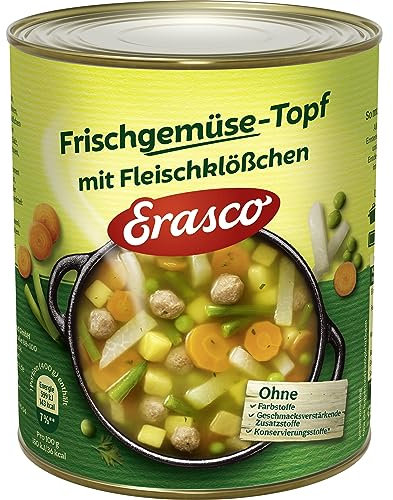 Erasco Frischgemüse-Topf mit Fleischklößchen (1 x 800 g Dose)