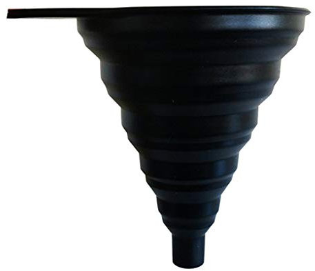 rongweiwang Collapsible Silicone Funnel, Black
