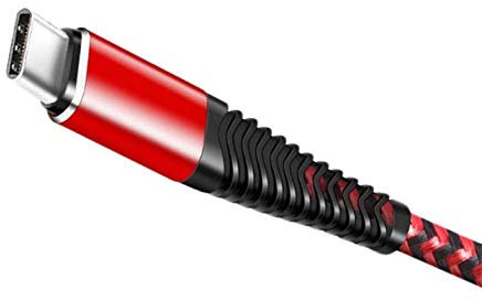 Cable Fast Charge Flexible Type C para Samsung Galaxy Tab A7 Tableta Carga Rápida Cargador Universal (Rojo)