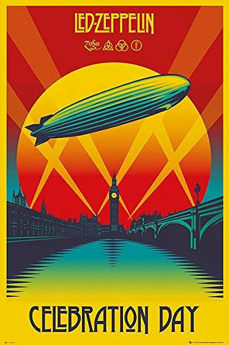 Pyramid LED ZEPPELIN KUNSTDRUCK ART PRINT CELEBRATION DAY POSTER