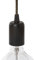 AMARCORDS - Douille de lampe E27 vintage retro edison métal pour suspension. Finition de style industriel NOIR