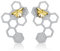 ✦ Weihnachtsgeschenke ✦Springlight S925 Sterling Silber Damen Ohrringe Biene und Honigwabe Ohrstecker Ohrringe Silber 925 Hängend Handmade Schmuck Damen Geschenke für Frauen.