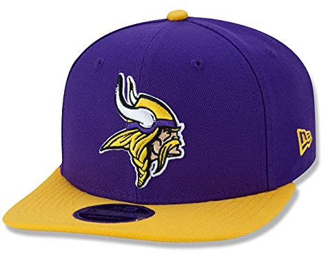 New Era Minnesota Vikings NFL Two Tone Lila Gelb Verstellbare 9Fifty Original Fit Snapback Cap - One-Size