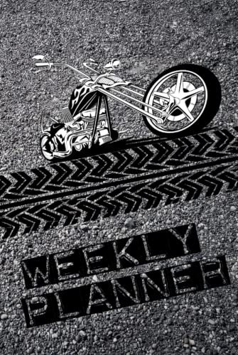 Motorbike Custom Chopper Weekly Planner: Maintenance Log organiser gift for Motorcyclist
