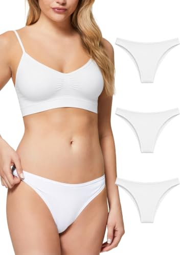 POMPEA Slip Mini My Skin Intimo Donna (Pacco da 3) | Mutande Donna Effetto Seconda Pelle | Intimo Donna con Cuciture Piatte | Traspirante e Confortevole