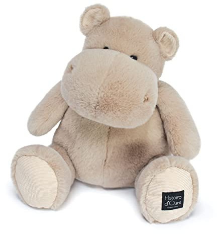 Histoire d'Ours - Plüschtier Nilpferd - Hip'Cool - Beige - 40 cm - HIPPO - HO3094