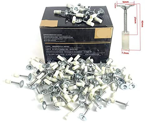 200 x Round Nails for Mini Steel Nails Guns 7.3 mm Nail Gun Nail Hand-Steel Nail Concrete Wall Fastening Cable Duct Fixing Device Nail Gun Accessories