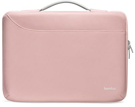 tomtoc 360 Protective Laptop Carrying Case for 13-inch New MacBook Air M4/M3/M2/M1 (2025-2018) A3240 A3113 A2681 A2337, MacBook Pro M2/A2686, M1/A2338, 13 iPad Pro M4 & Air M3/M2, Spill-resistant