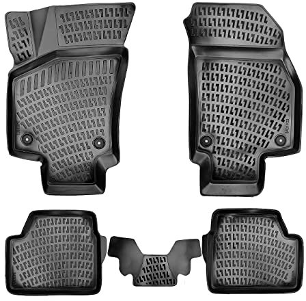 fussmattenprofi.com 3D Auto Fussmatten Gummimatten Set kompatibel mit Opel Astra H Baujahr 2004-2013 | Allwetter Geruchlos rutschfest Gummifußmatten