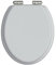 Heritage White Gloss Toilet Seat with Soft Close Vintage Gold Hinges
