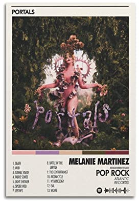 Rudd Melanie Martinez Portals Poster, Wandkunstdruck, Retro, ästhetische Raumdekoration, Malerei, Leinwand, Poster für Zuhause und Büro, 30 x 45 cm, ohne Rahmen