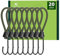 Abma Cord Spanngummi mit Haken 15cm 20 Stück Expander mit Haken Kurz Gummispanner Planenspanner Haken für Plane, Netze, Zelte, Anhängerplane, Banner - Armee Grün