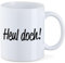 Huuraa Tasse Heul doch Schriftzug Geschenk 330ml Weiß Heul doch Präsent