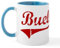 Buell (Red Vintage) Tasse Keramik Kaffeetasse, Teetasse, 325 ml