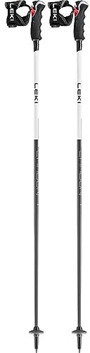 LEKI Damen Carbon 14 3D Skistöcke, naturalcarbon-White-Gold, 115CM