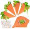 BOFUNX 16pcs Möhrenkisten Möhren Geschenkboxen zum Basteln und Befüllen Möhren Box zu Ostern Süßigkeiten Box Schokolade Box Geschenkbox für Kinder Geschenkverpackung Ostergeschenke