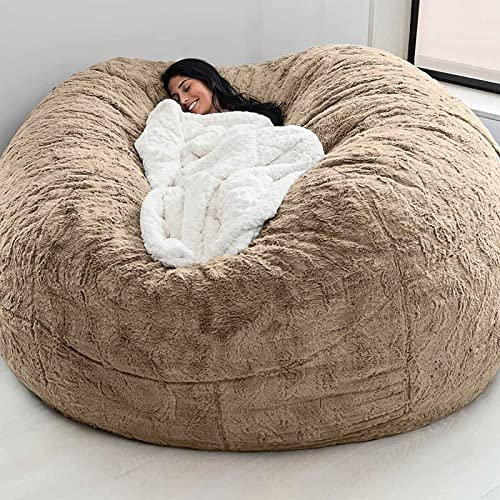 RUVANE Luxuriöser Sitzsack aus Kunstfell für Erwachsene – ultraweich und riesig, 1,5 m/1,8 m/2,1 m groß – für ultimativen Komfort! (kein Füllmaterial) Star of Light