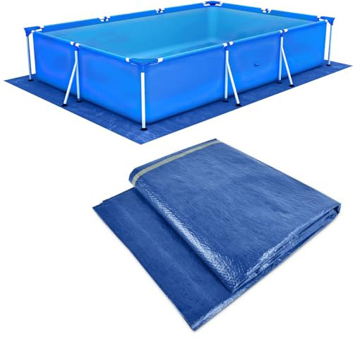 YIZHIXIANGQ Tapis de Sol Piscine 300 x 200 cm, Convient aux Piscines Rectangulaires, Piscines Gonflables, Piscines pour Enfants, Protection Étanche, Protégez Le Fond de Votre Piscine