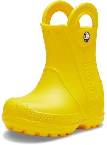 Crocs Handle It Rain Boot T, Stivali Unisex - Bambini e Ragazzi, Giallo, 24/25 EU
