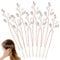 8PCS Pearl Hair Pins, Hair Pins for Women, Wedding Hair Accessories for Women, Bridal Hair Accessories, Pearl Hair Clip, Bridesmaid Hair Accessories, Hair Pearls, Pearl Hair Accessories (Rose Gold)