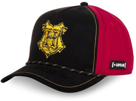 Capslab Hogwarts Harry Potter Velours Schwarz Rot Verstellbare Snapback Cap