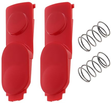 eMagTech 2PCS Vacuum Cleaner Head Clip Latch Tab Button with Spring Compatible with Dyson V7 V8 V10 V11 V15 57.1x17.8mm Vacuum Cleaner