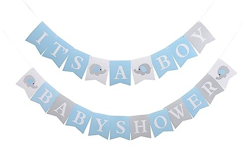UPKOCH 1satz Shower Banner Mit Elefant Für Jungen Gender Reveal Party Deko Und Fotodekoration Sicher Und Unvergessliche Feierlichkeiten