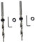 Uonlytech 2-Teiliges Set Sechskantbohrer holzbearbeitung holztacker drill+bit woodcraft drill bit drillbit Vorrichtungen Senkbohrer-Kit Bohranleitung klemmbausteine Senkkopfbohrer Holzbohrer