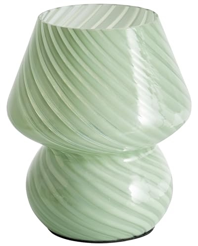 Tischlampe Glas grün modernes Design Nachttisch Schlafzimmer Leselampe Lobo