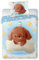 Faro Babybettwäsche Kinderbettwäsche Wendemotiv Hund Sterne Eule Knochen Bettdecke 100x135 cm + Kopfkissen 40x60 cm 100% Baumwolle