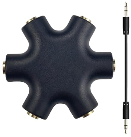 Generisch Audio Splitter, Headset-Adapter, Stereo 3,5mm Kopfhörer-Verteiler für Laptop PC Smartphone Spiele & Musik bei und Unterhaltung
