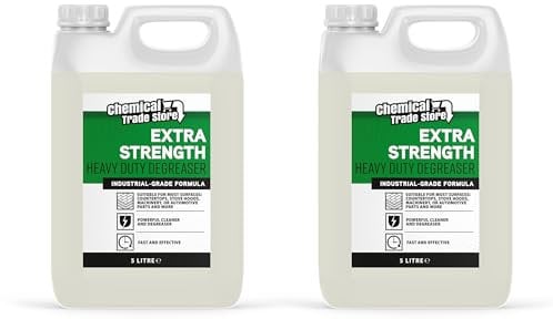 Chemical Trade Store – Heavy Duty Cleaner & Degreaser 2 x 5L – Industrial Strength Multi-Purpose Grease Remover for Kitchens & Workshops
