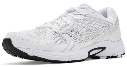 Saucony Damen Ride Millennium, Weiß/Silber, 9 Women/7.5 Men
