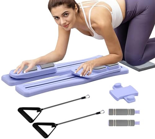 Reformer Pilates Gerät | Multifunktionelles Pilates Board - Tragbares Fitnessgerät Für Yoga Workout Gym Training Frauen Cardio Und Stärkung