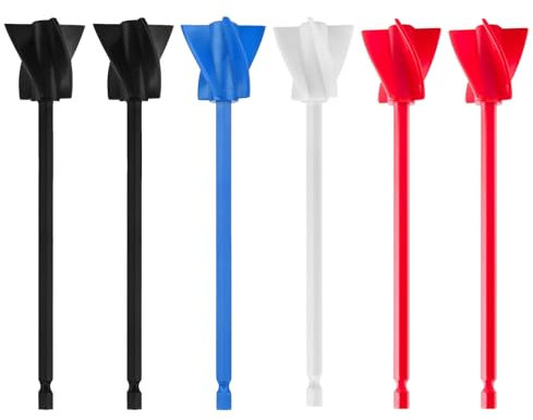 6 Pack Drill Mixer Attachment for Drill, Efficient Mixing Tools, Paint Stirrer for Drill, and Other Paint Mixing Paddle, Ideal for Resin Projects, and Home Improvements
