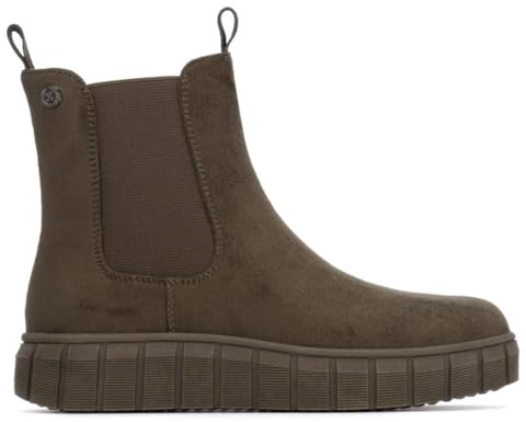 XTI - Freizeitstiefeletten Mädchen Khaki - Bequeme und vielseitige Schuhe - Casual Mode - Modell 15139003 (Größe 36)