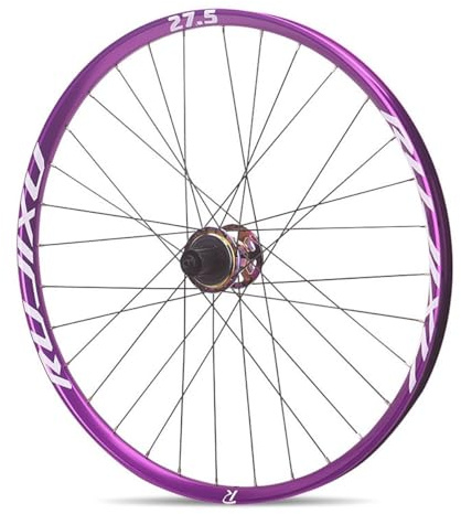 Steckachse Vorder- Und Hinterräder 26/27,5/29in Boost Mountainbike-Laufrad Felgen Aus Aluminiumlegierung Scheibenbremse 32-Loch-Naben Für 7-12 Gänge(Colored,26''-Front-20x110mm)